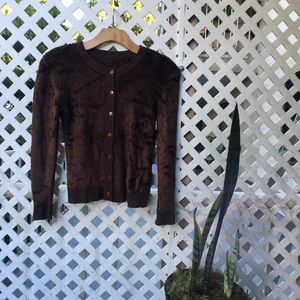 Fluffy Button-Up Sweater in Great Condition